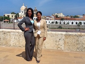 Claudia Umana, Dr. Norma Jackson - at the Catillo San Felipe Cartagena, Colombia